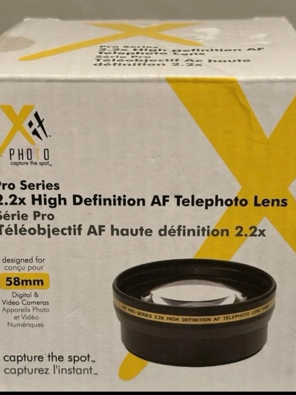 XIT Telephoto AF 2.2X High Definition Camera Lens - Black